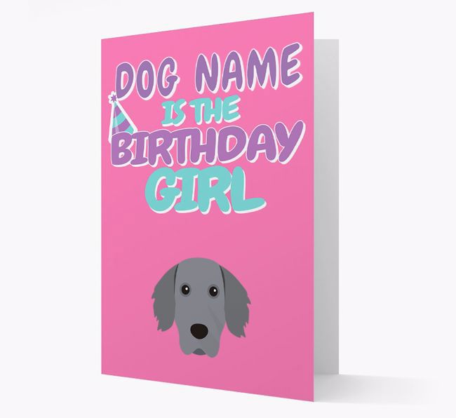 'Birthday Girl' Card with {breedFullName} Icon